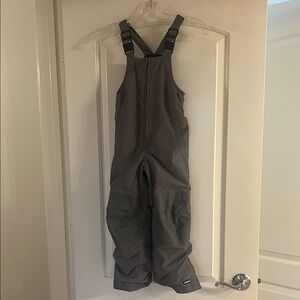 Lands' End Dark Gray Snow Bib Overalls